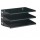 Portadocumenti Sorter Rack - 36x20,5x25 cm - 3 scomparti - nero - Durable