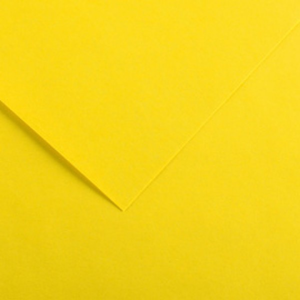 Foglio Colorline - 70x100 cm - 220 gr - giallo canarino - Canson