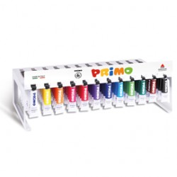Tempere - 12 ml - colori assortiti - Primo - expo 120 pezzi