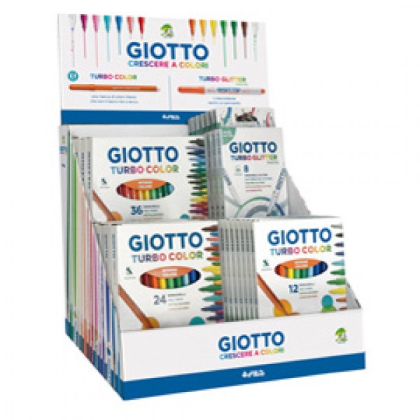 Pennarello Turbo Color - astucci assortiti - Giotto - expo 550 pezzi