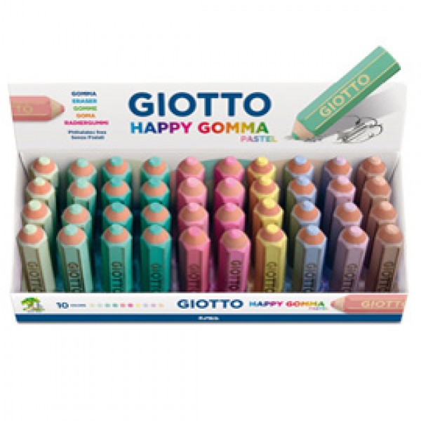 Happy Gomma Pastel - colori assortiti pastello - Giotto