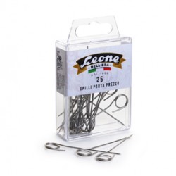 Spilli portaprezzi inox - Leone - conf. 25 pezzi