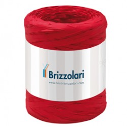 Nastro Rafia sintetica - rosso 07 - 5mmx200mt - Brizzolari