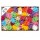Stelle in Rafia sintetica - 14 mm - colori primaverili assortiti - Brizzolari - conf. 100 pezzi