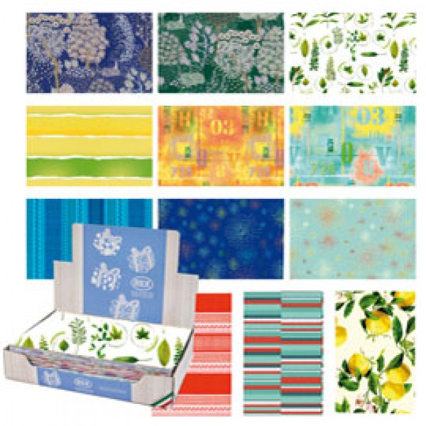 Carta regalo - raso - Fantasia - 70 x 100 cm - Rex Sadoch - scatola 100 fogli Carta regalo - raso - Fantasia - 70 x 100 cm - Rex Sadoch - scatola 100 fogli