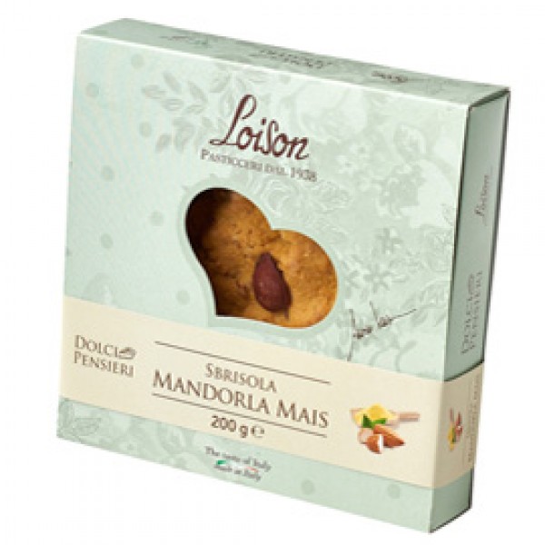 Torta sbrisola classica mandorla e mais - 200 gr - Loison Torta sbrisola classica mandorla e mais - 200 gr - Loison