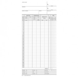 Scheda orologio presenze (controllo mensile) - cartoncino da 275gr - 22,5x10,4 cm - DU158000000 - Data Ufficio