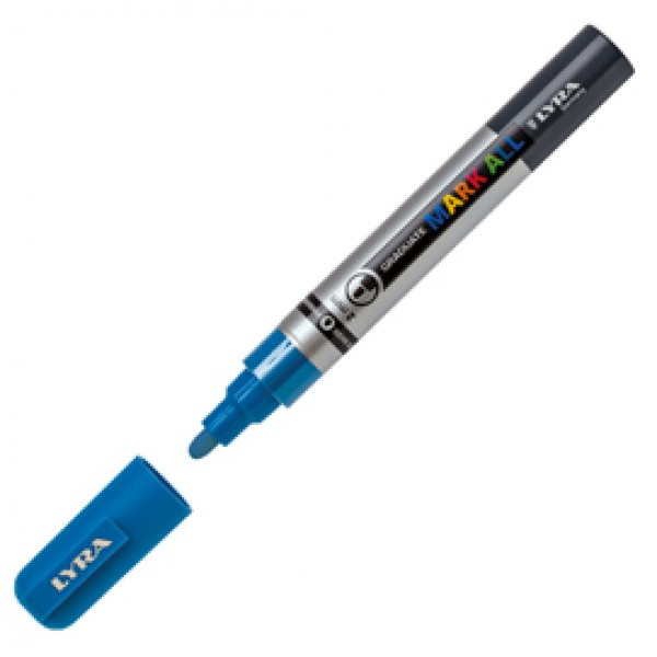 Marcatore a base d'acqua Graduate Mark All - punta tonda 2mm - azzurro - Lyra Marcatore a base d'acqua Graduate Mark All - punta tonda 2mm - azzurro - Lyra