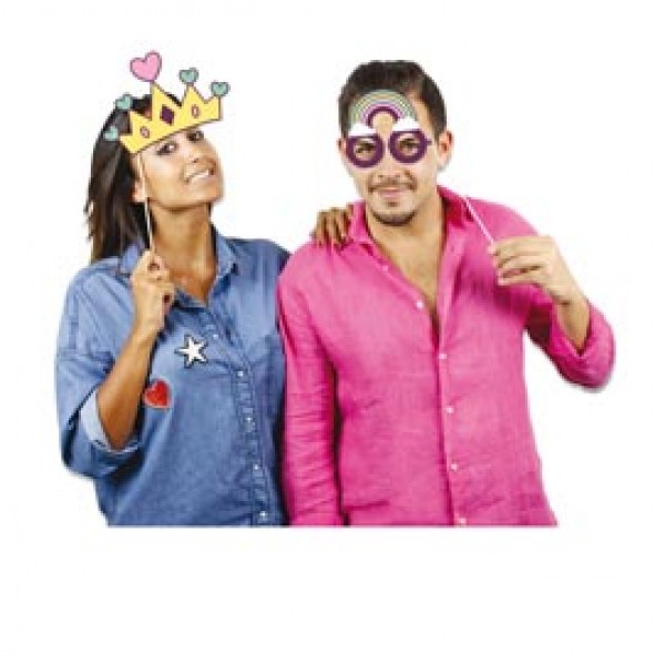 Photo Booth Unicorno - 8 elementi - Big Party Photo Booth Unicorno - 8 elementi - Big Party