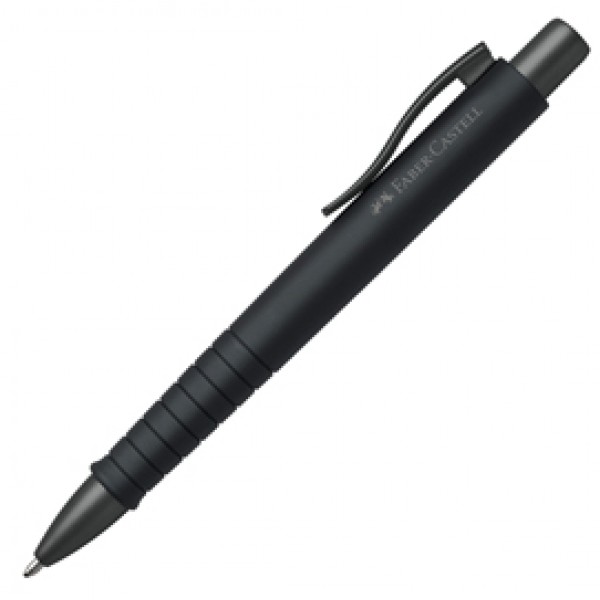 Penna a sfera a scatto Poly Ball - Punta 0,7mm - fusto all black - Faber-Castell Penna a sfera a scatto Poly Ball - Punta 0,7mm - fusto all black - Faber-Castell