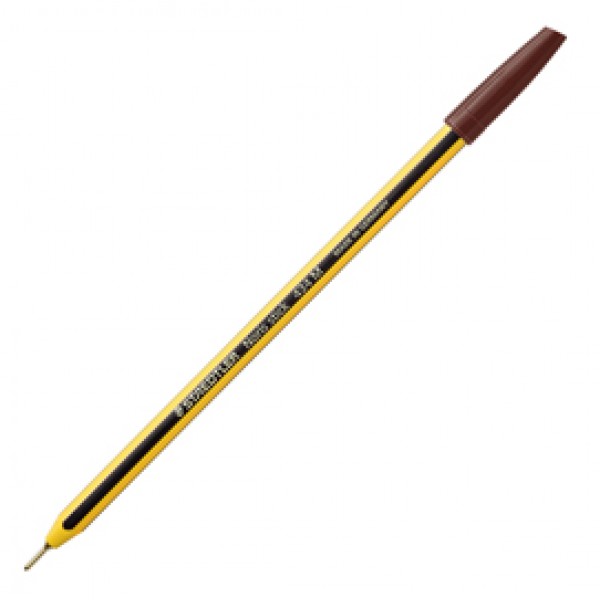 Penna a sfera Noris Stick - punta 1,0mm - marrone - Staedtler - conf. 10 pezzi