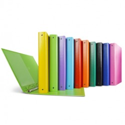 Raccoglitore Nettuno - 4 anelli a D 30 mm - dorso 3 cm - 22x30 cm - colori assortiti - Sei Rota