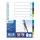Divisori Neutri a 12  tacche - PP - A4 - colori assortiti - Favorit