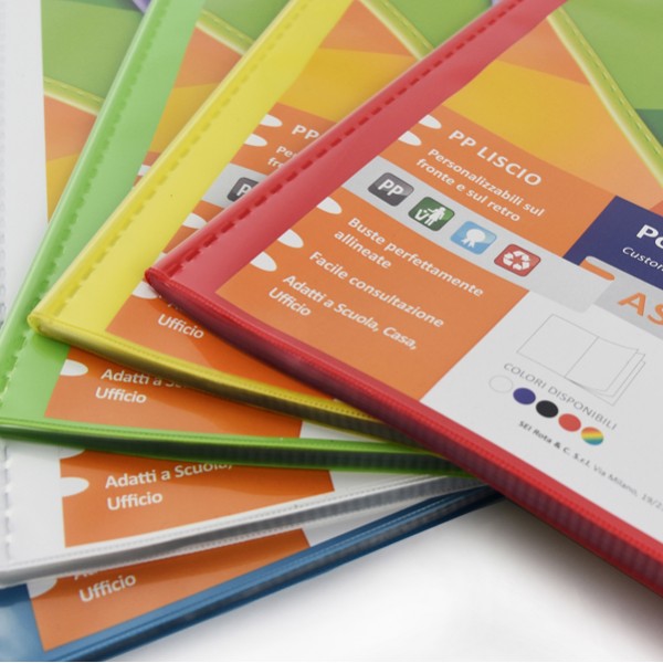 Portalistini personalizzabili Asso TI - 20 buste - 22 x 30 cm - colori assortiti - Sei Rota Portalistini personalizzabili Asso TI - 20 buste - 22 x 30 cm - colori assortiti - Sei Rota