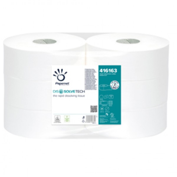 Carta igienica Maxi Jumbo - 8,9 cm x 500 mt - diametro 25 cm - goffratura micro - 26 gr - Papernet Carta igienica Maxi Jumbo - 8,9 cm x 500 mt - diametro 25 cm - goffratura micro - 26 gr - Papernet