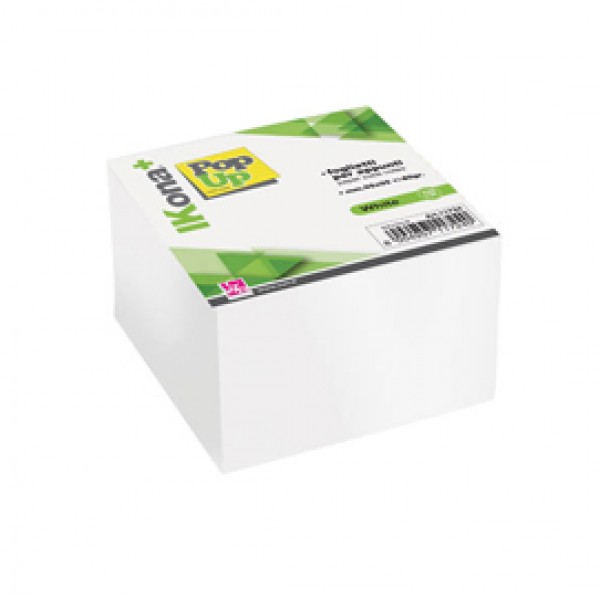 Foglietti Cubo - collato su un lato - bianco - 9,5 x 9,5 cm - 700 fogli - IKona+ Foglietti Cubo - collato su un lato - bianco - 9,5 x 9,5 cm - 700 fogli - IKona+