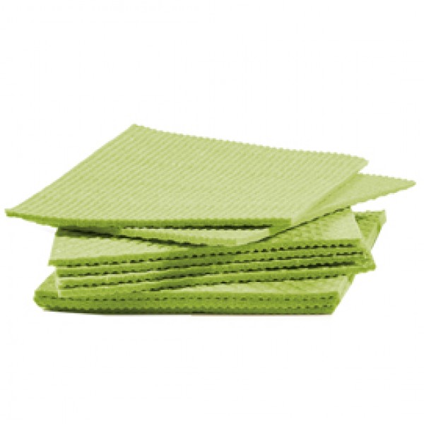 Pannospugna Aquos - 18 x 20 cm - verde - Perfetto - pack 10 pezzi Pannospugna Aquos - 18 x 20 cm - verde - Perfetto - pack 10 pezzi
