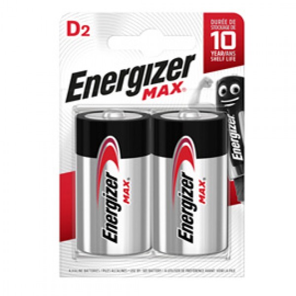 Pile D torcia - 1,5V - Energizer Max - blister 2 pezzi Pile D torcia - 1,5V - Energizer Max - blister 2 pezzi