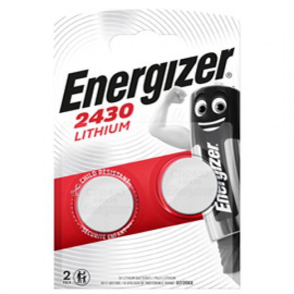 Pile CR2430 Lithium - 3V - Energizer specialistiche - blister 2 pezzi Pile CR2430 Lithium - 3V - Energizer specialistiche - blister 2 pezzi
