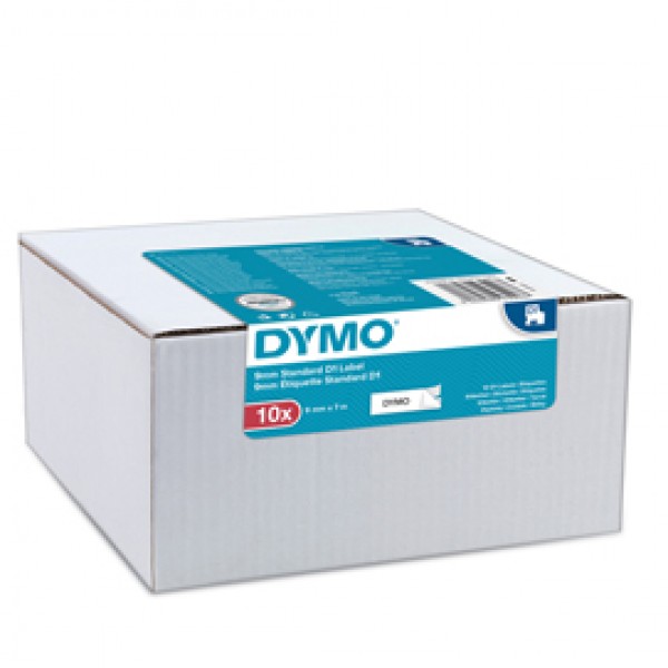 Nastri Dymo D1 - 9 mm x 7 mt - nero/bianco - Dymo - value pack 10 pezzi Nastri Dymo D1 - 9 mm x 7 mt - nero/bianco - Dymo - value pack 10 pezzi