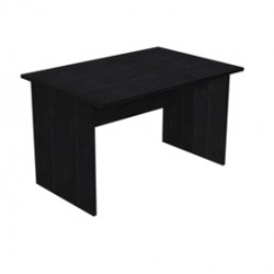 Scrivania Easy - lineare - 120x80x72 cm - nero venato frassino - Artexport