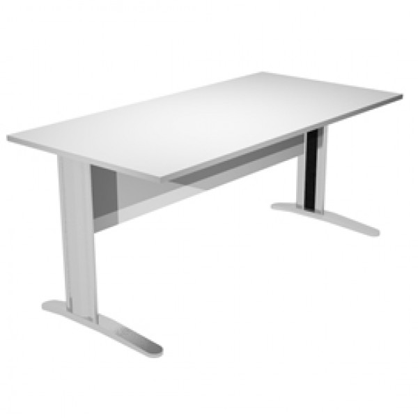 Scrivania Easy fianchi verniciati effetto cromato - lineare - 120 x 80 x 72 cm - grigio - Artexport Scrivania Easy fianchi verniciati effetto cromato - lineare - 120 x 80 x 72 cm - grigio - Artexport