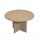 Tavolo riunione Easy - 4 posti - diametro 120 cm - altezza 72 cm - rovere - Artexport
