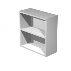 Mobile basso Easy - a giorno - 80 x 44 x 72 cm - grigio alluminio - Artexport