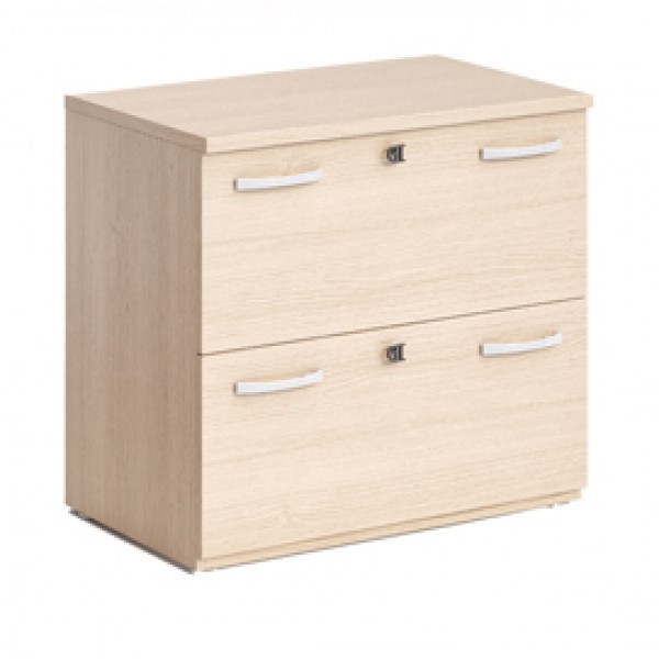 Classificatore 2 cassetti agorà - per cartelle sospese - 80x46x73cm - rovere - Artexport