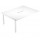 Modulo aggiuntivo per tavolo riunioni Agorà - 6 posti - 160x120x72,5 cm - bianco - Artexport