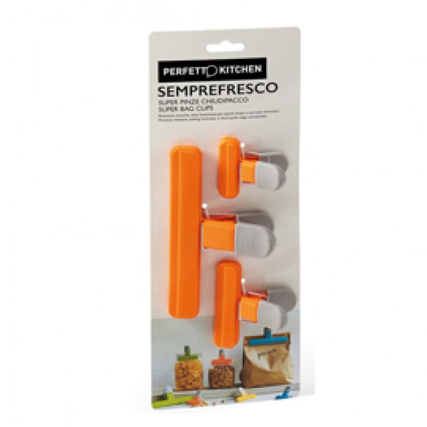 Pinzone chiudi pacco Semprefresco - Perfetto - set 3 pezzi Pinzone chiudi pacco Semprefresco - Perfetto - set 3 pezzi