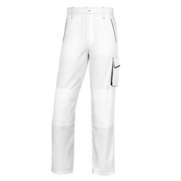 Pantalone da lavoro Panostyle M6PAN - sargia/poliestere/cotone - bianco/grigio - taglia XL - Deltaplus