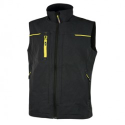 Gilet da lavoro Saturn - nero/giallo - taglia M - U-Power