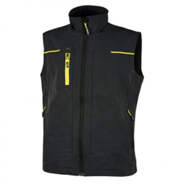 Gilet da lavoro Saturn - nero/giallo - taglia M - U-Power Gilet da lavoro Saturn - nero/giallo - taglia M - U-Power