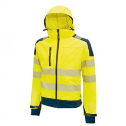 Giacca alta visibilità Softshell Miky - taglia XL - giallo fluo - U-Power