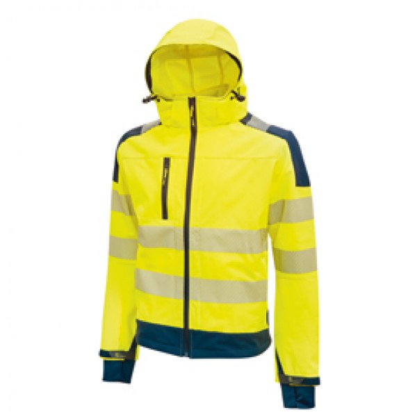 Giacca alta visibilità Softshell Miky - taglia XL - giallo fluo - U-Power Giacca alta visibilità Softshell Miky - taglia XL - giallo fluo - U-Power