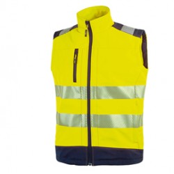 Gilet alta visibiltà Softshell Dany - taglia XL - giallo fluo - U-Power