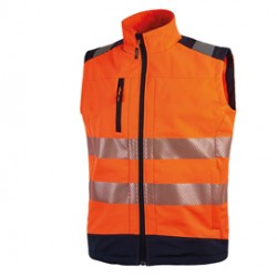 Gilet alta visibiltà Softshell Dany - taglia L - arancio fluo - U-Power