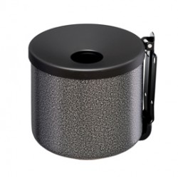 Posacenere murale Nido - diametro 16 cm - H 14 cm - 2 L - metallo verniciato - silver punteggiato - Medial International