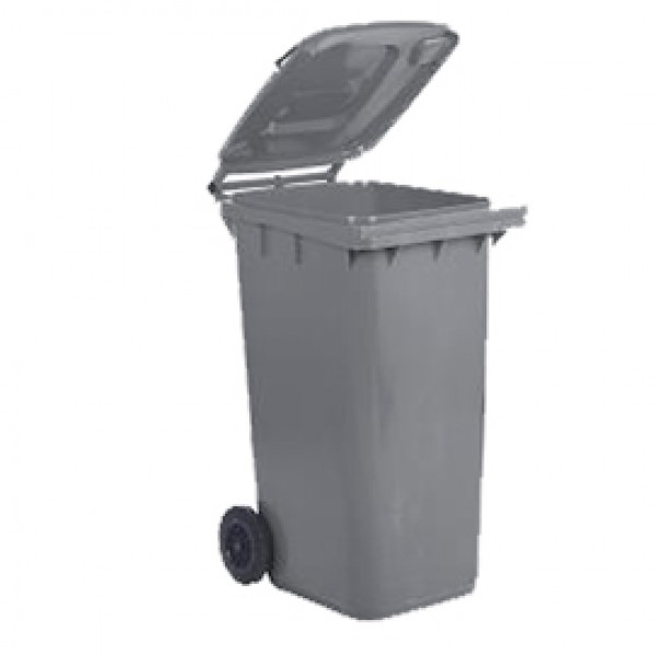 Bidone carrellato - 48x55x93 cm - 120 L - grigio - Mobil Plastic Bidone carrellato - 48x55x93 cm - 120 L - grigio - Mobil Plastic