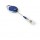 Chiocciola YO-YO Style per portabadge - blu - filo retrattile 80 cm - Durable - conf. 10 pezzi