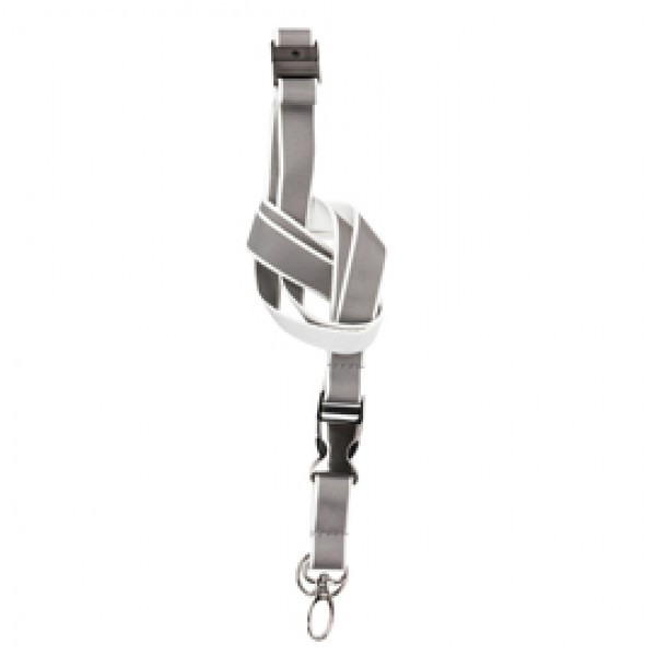 Cordoncini per portabadge - catatarifrangenti - bianco neon - 3L - conf. 10 pezzi Cordoncini per portabadge - catatarifrangenti - bianco neon - 3L - conf. 10 pezzi