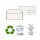 Busta Kami Gommata - con finestra - 11 x 23 cm - 100 gr - carta riciclata FSC - bianco - Pigna Envelopes - conf. 500 pezzi