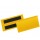 Buste identificative magnetiche - 100 x 38 mm - giallo - Durable - conf. 50 pezzi