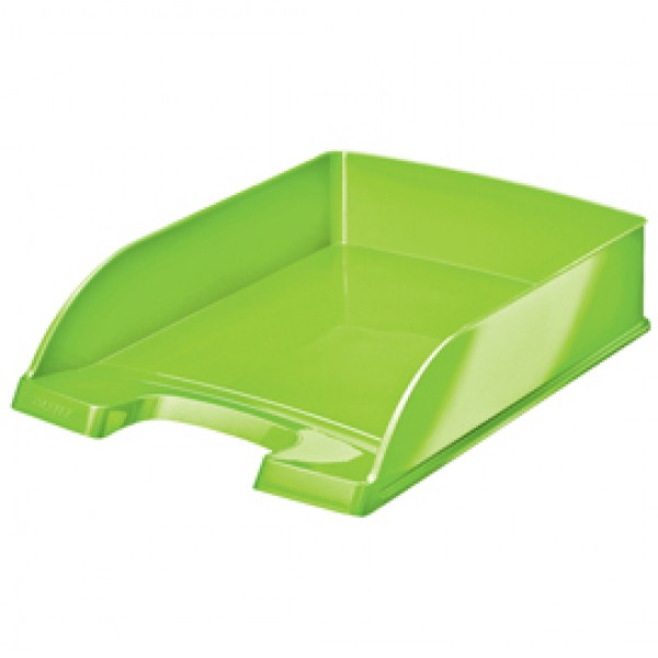 Vaschetta portacorrispondenza WOW - 25,5x35,7x7 cm - 22x30 cm - verde lime - Leitz Vaschetta portacorrispondenza WOW - 25,5x35,7x7 cm - 22x30 cm - verde lime - Leitz
