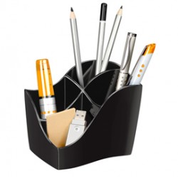 Portapenne Organizer Ellypse - 100% riciclabile - nero - 118x89 H98mm - CEP