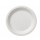 Piatto piano monouso Bio - rotondo - diametro 18 cm - cellulosa/canna da zucchero - bianco - Leone - conf. 50 pezzi