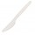 Coltello monouso in CPLA - 16 cm - bianco - Leone - conf. 50 pezzi