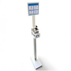 Piantana da terra porta dispenser da 500ml - max Ø 80mm - Metalplus