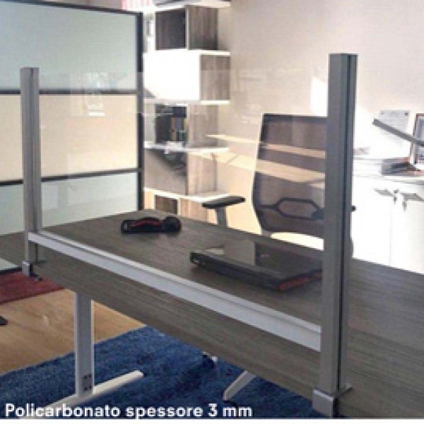 Schermo protettivo - da scrivania - con morsetto in alluminio - 60 x 82 cm - Studio T Schermo protettivo - da scrivania - con morsetto in alluminio - 60 x 82 cm - Studio T